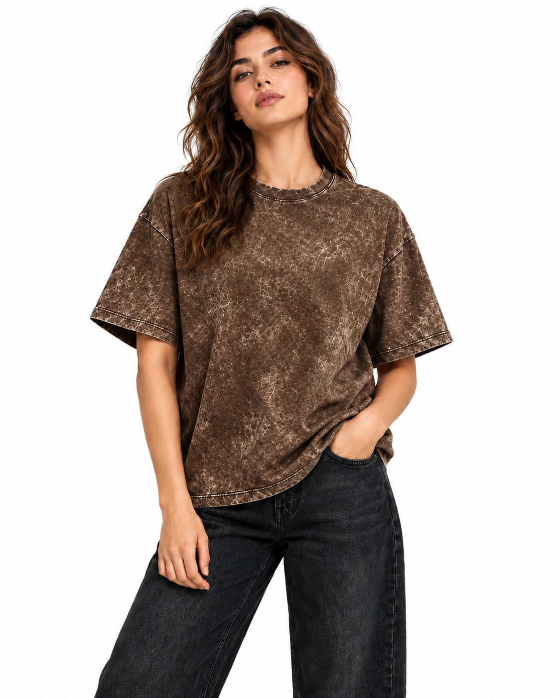 Weekend Oversized Tee Brown