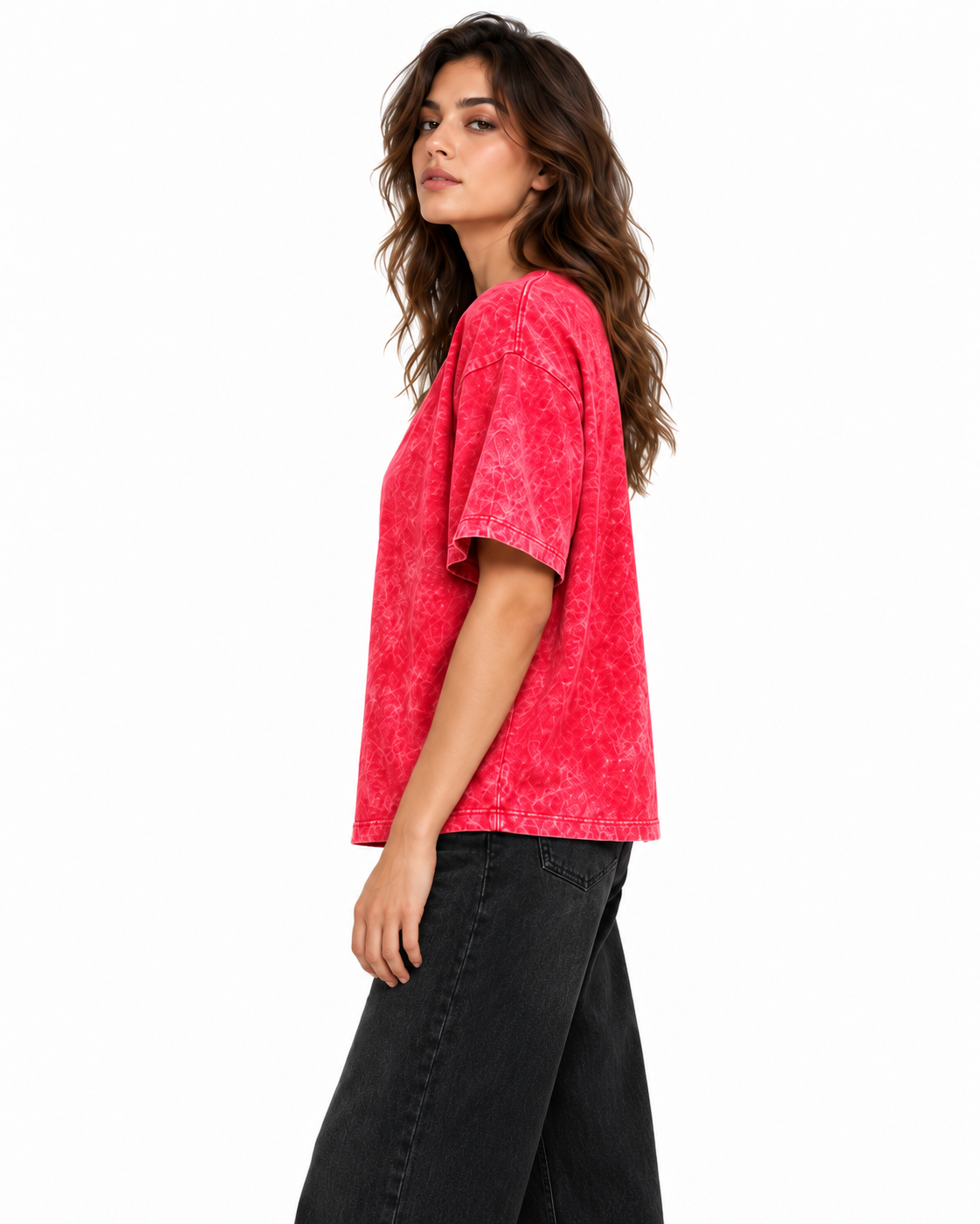 Weekend Oversized Tee Red