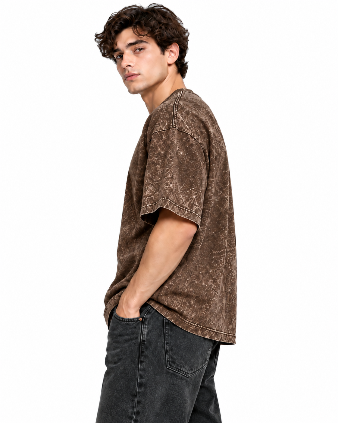Weekend Oversized Tee Brown