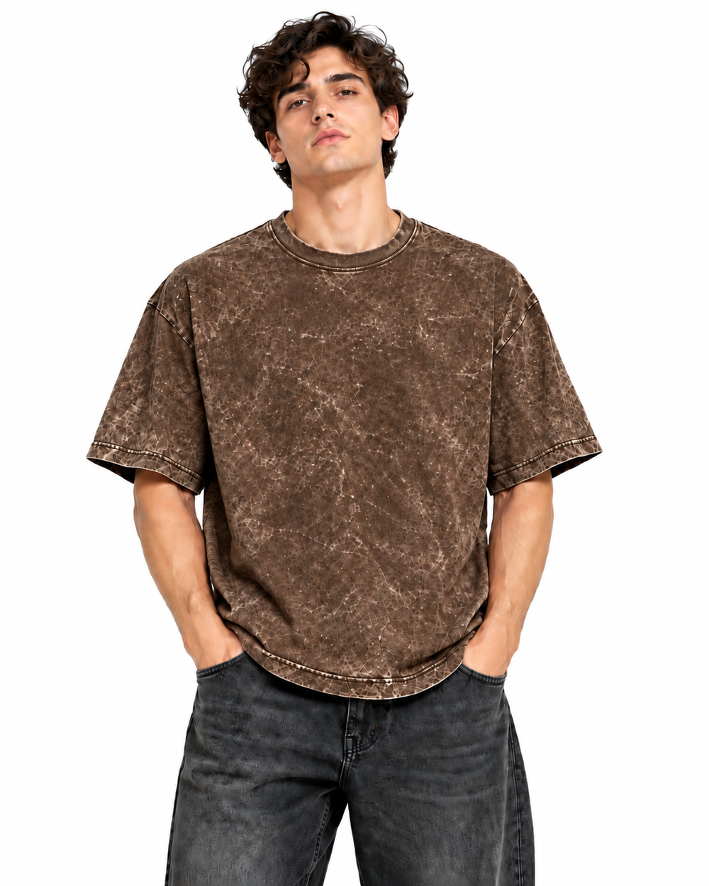 Weekend Oversized Tee Brown