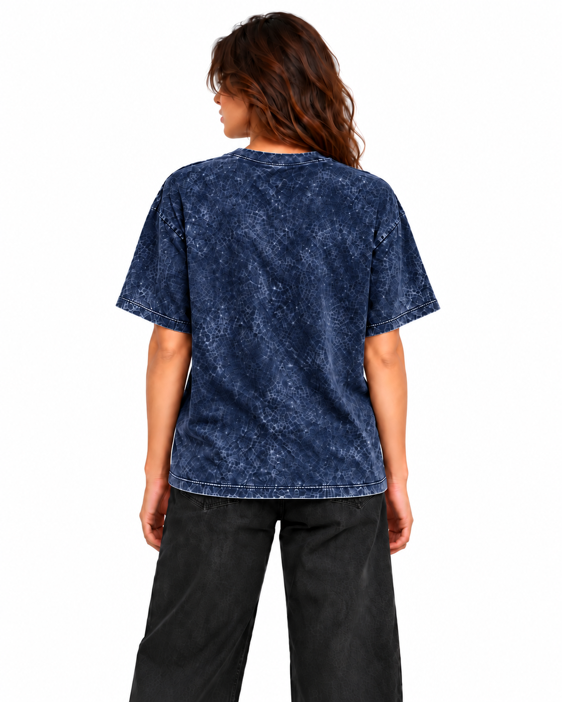 Weekend Oversized Tee Navy Blue