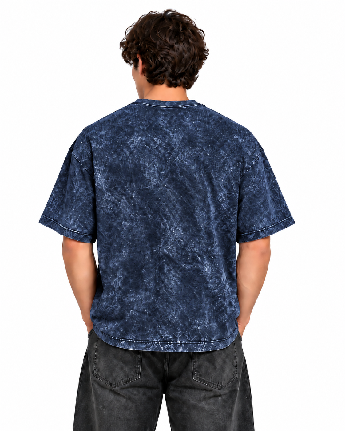 Weekend Oversized Tee Navy Blue