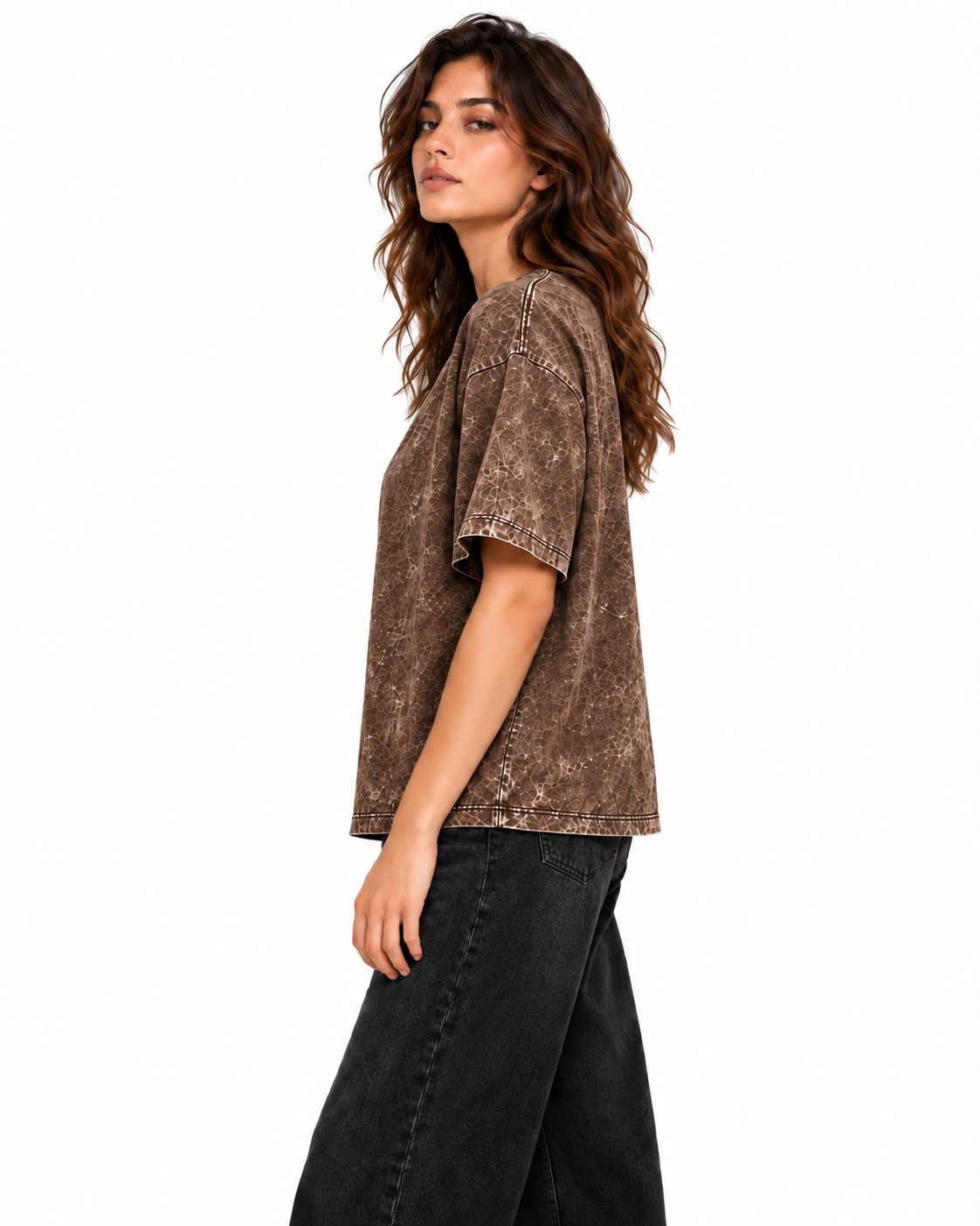 Weekend Oversized Tee Brown