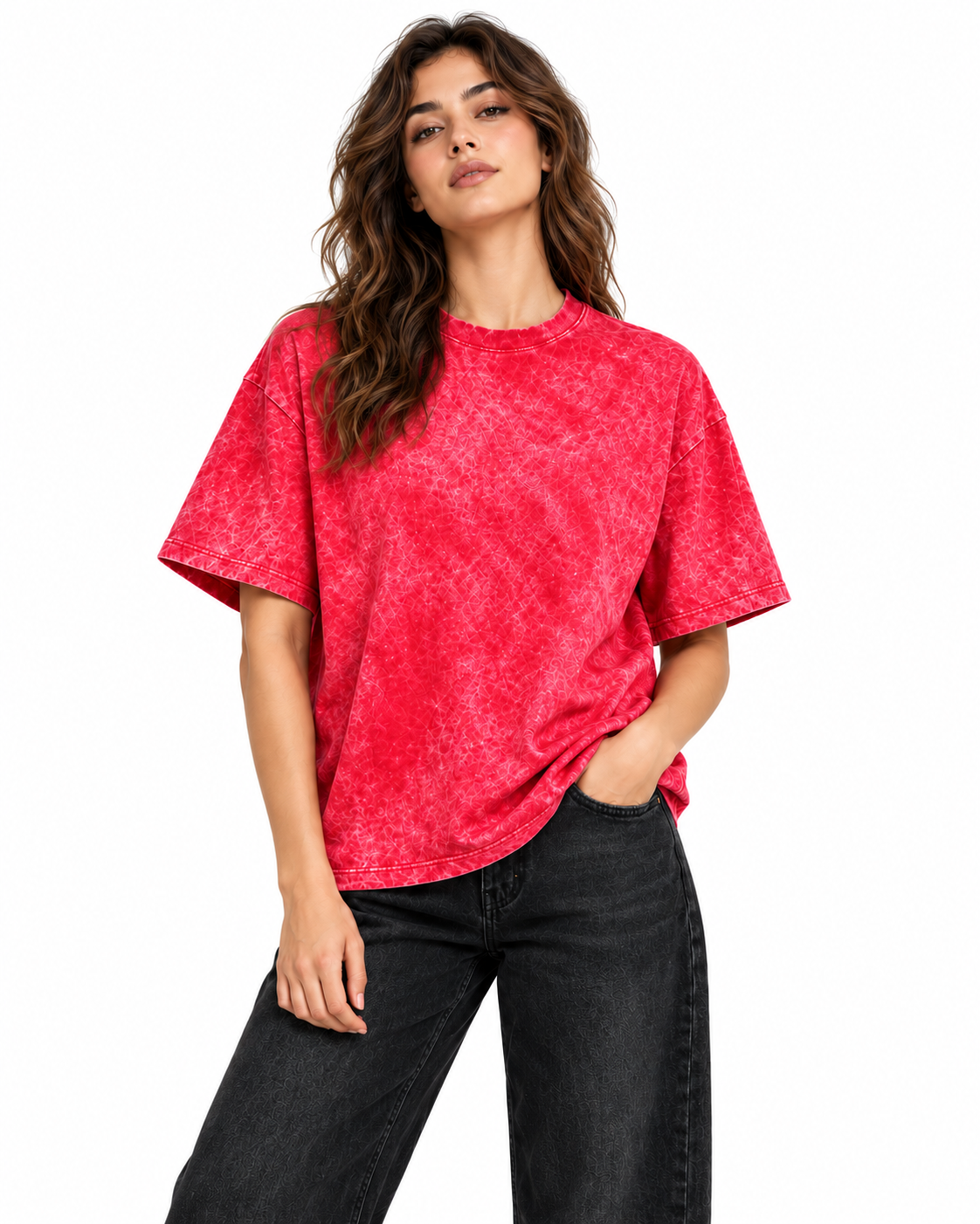 Weekend Oversized Tee Red