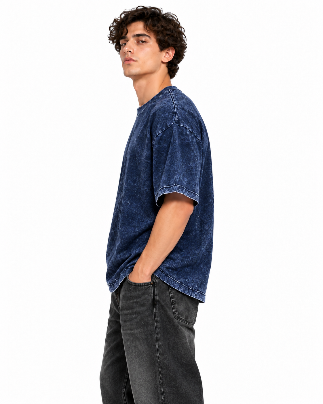 Weekend Oversized Tee Navy Blue